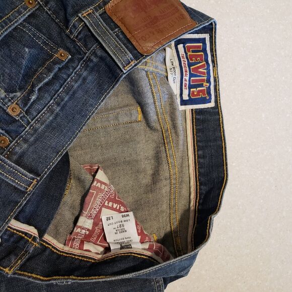 Vintage LEVIS Jeans Low Boot Cut 527 W36 L32 - Picture 7 of 9
